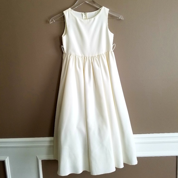 Flower Girl Dress - Ivory Cream - Size 8 - Picture 2 of 6